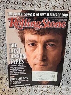 Rolling Stone Magazine – John Lennon “Lost Lennon Tapes” Cover Issue – Dec 23,